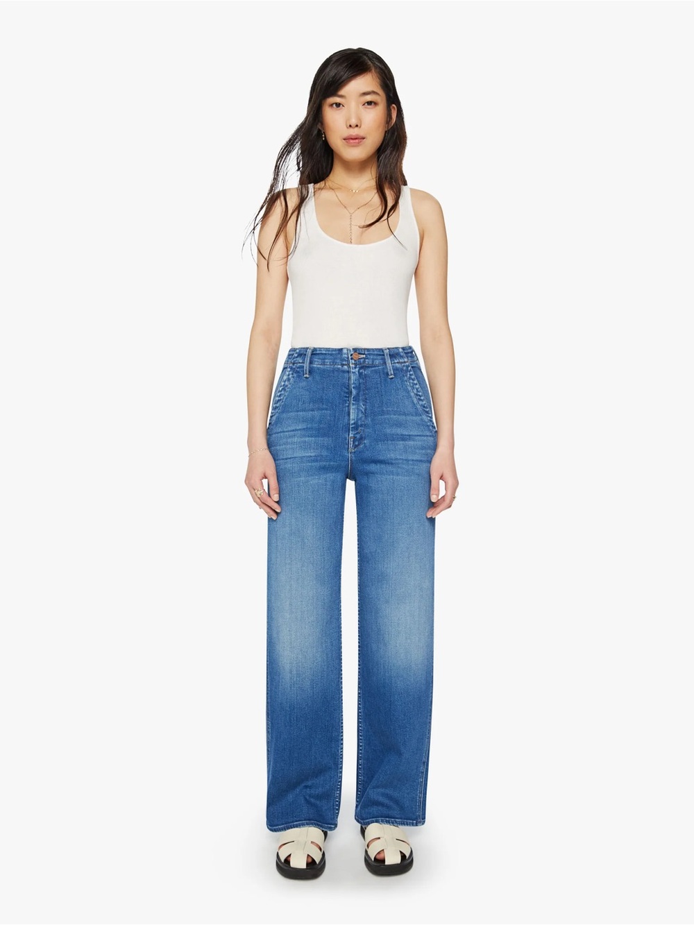 Mother - Major Zip Skimp Straight Jeans